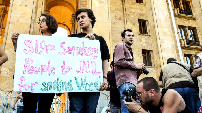 Protests against incarceration for minor drugs offences in Georgia, 2013