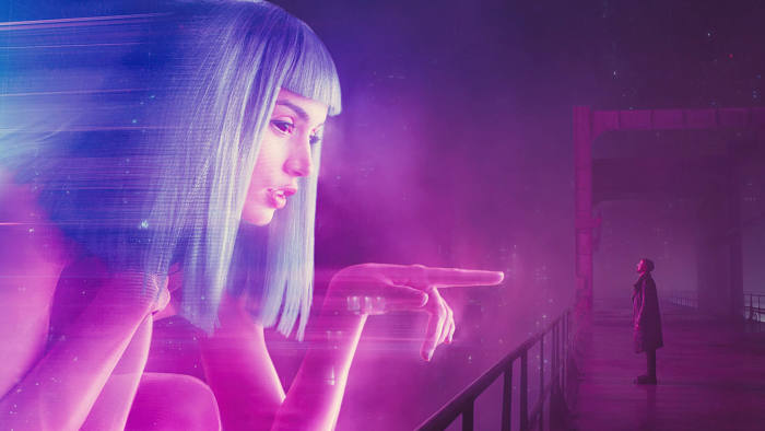 USA. Ryan Gosling in the ©Warner Bros. new movie: Blade Runner 2049 (2017). Plot: Thirty years after the events of the first film, a new blade runner, LAPD Officer K (Ryan Gosling), unearths a long-buried secret that has the potential to plunge what's left of society into chaos. K's discovery leads him on a quest to find Rick Deckard (Harrison Ford), a former LAPD blade runner who has been missing for 30 years. Ref: LMK106-J692-050917 Supplied by LMKMEDIA. Editorial Only. Landmark Media is not the copyright owner of these Film or TV stills but provides a service only for recognised Media outlets. pictures@lmkmedia.com