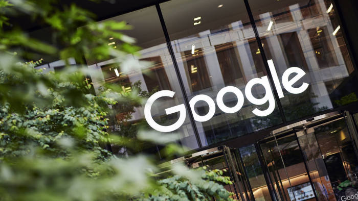 LONDON, UNITED KINGDOM - JUNE 4: Detail of the entrance to the Google UK offices in London, with the Google logo visible above the doorway, taken on June 4, 2019. (Photo by Olly Curtis/Future via Getty Images)