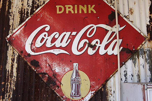 An old Coca Cola sign