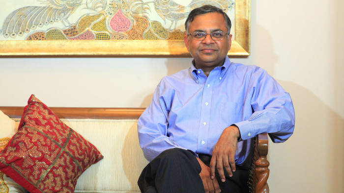 Natarajan Chandrasekaran, chief executive of Tata Consultancy Services, at his home in Mumbai