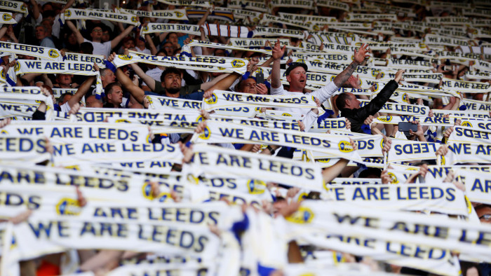 Soccer Football - Championship Play-Off Semi Final Second Leg - Leeds United v Derby County - Elland Road, Leeds, Britain - May 15, 2019 Leeds fans before the match Action Images via Reuters/Jason Cairnduff TPX IMAGES OF THE DAY