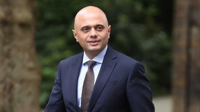 Britain's Home Secretary Sajid Javid walks along Downing Street in central London on June 12, 2018. MPs in the House of Commons will vote today on a string of amendments to a key piece of Brexit legislation that could force the government's hand in the negotiations with the European Union. / AFP PHOTO / Daniel LEAL-OLIVASDANIEL LEAL-OLIVAS/AFP/Getty Images
