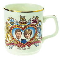 Prince Charles and Lady Diana Spencer Commemorative Royal Wedding Day Mug