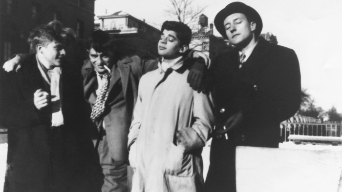 From left, Hal Chase, Jack Kerouac, Allen Ginsberg and William Burroughs in Manhattan, c1944-45