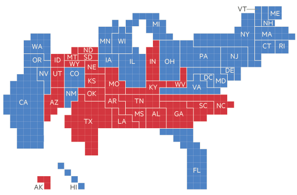 2012 US election maps