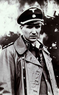 Ralph Fiennes in 'Schindler’s List', 1993. Fiennes’ first Oscar‑nominated performance, as sadistic Nazi officer Amon Goeth