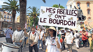 A protest in Perpignan, France, last year against the use of pesticides