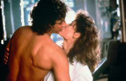 Jeff Goldblum with Geena Davis in 'The Fly'(1986)
