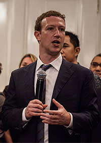 Facebook founder Mark Zuckerberg sharing his vision of the new Facebook in Indonesia last month