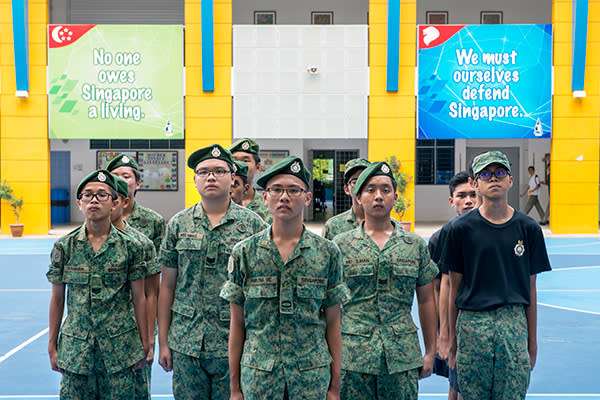 Many Admiralty students participate in military cadet groups after school