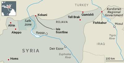 Syria-Turkey map
