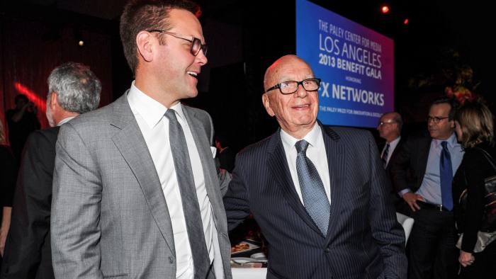 From left, James Murdoch, Deputy COO, Chairman and CEO Intl. 21st Century Fox and Rupert Murdoch, Chairman and CEO of 21st Century Fox, attend the 2013 Benefit Gala Honoring FX Networks with the Paley Prize for Innovation and Excellence on Wednesday, October 16, 2013 in Los Angeles. (Photo by Frank Micelotta/Invision for FX Networks/AP Images)