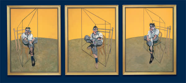 'Three Studies of Lucian Freud' (1969) by Francis Bacon, which sold for $142.4m