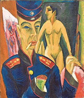 Ernst Ludwig Kirchner’s ‘Self-portrait as a Soldier’ (1915)