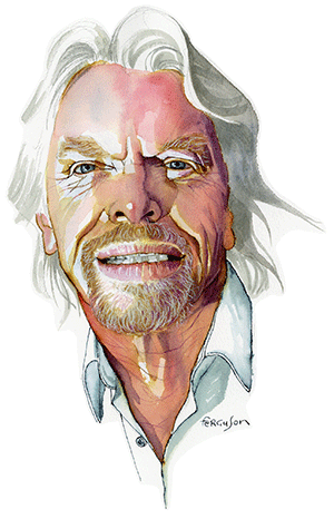 Richard Branson illustration