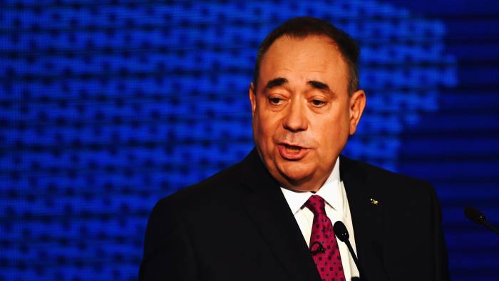 Scottish National party leader Alex Salmond during the first live television debate on the independence referendum