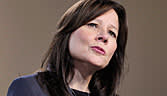 Mary Barra speaks during the final press preview day for the North American International Auto Show in Detroit, Michigan, in this January 10, 2012 file picture