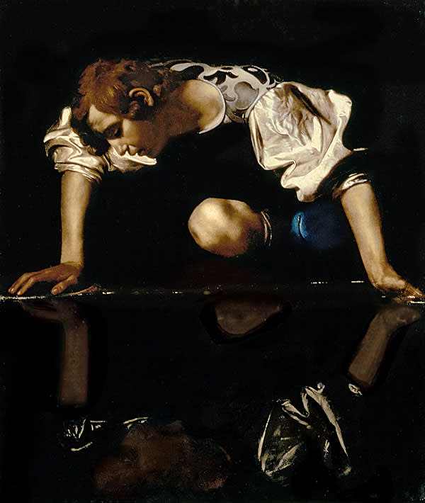 Caravaggio’s ‘Narcissus’, (c1597-99)