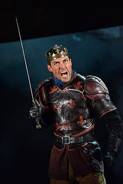 Alex Hassell in an RSC production of Shakespeare’s Henry V