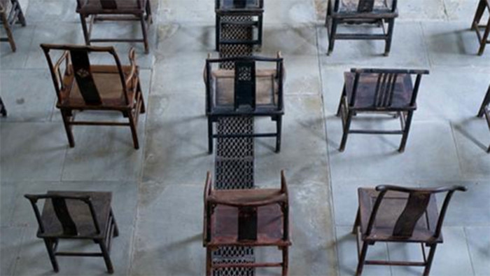Ai Weiwei's Fairytale Chairs (detail), 2007