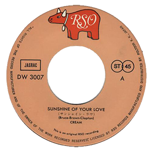 'Sunshine of Your Love' vinyl record