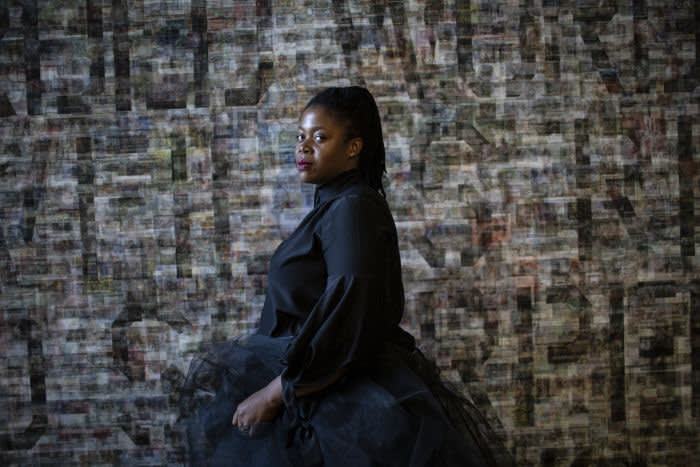 Mary Sibande in Johannesburg in September 2019, photographed for the FT by Gulshan Khan