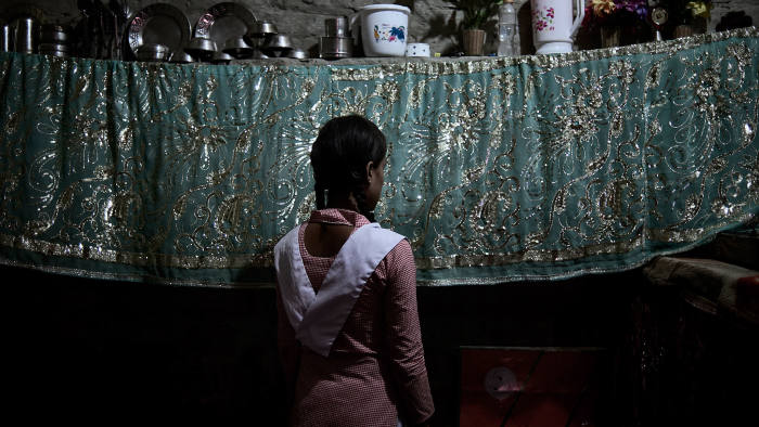 Afreen Ansari, 15, Seemapuri slum, New Delhi, August 2017.