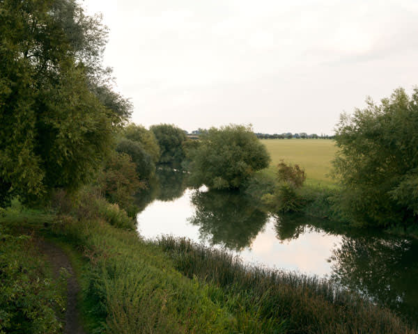 View from the old railway bridge over the River Avon