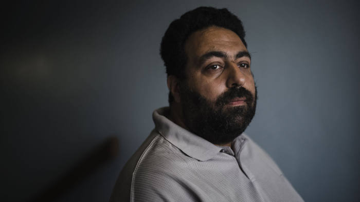 Nabil Choucair, who lost 6 family members including in the Grenfell Tower fire. Nabil, who did not live in the block, lost his mother, Sirria Choucair, his sister Nadia Choucair, her husband, Bassem Choukair, and their three children, Mierna, 13, Fatima, 11, and Zainab, three. Nabil wants police to let him listen to 999 calls made by his family on the night of the fire. Pictured at Bindman's solicitor's offices. Â© Sarah Lee / eyevine Contact eyevine for more information about using this image: T: +44 (0) 20 8709 8709 E: info@eyevine.com http:///www.eyevine.com