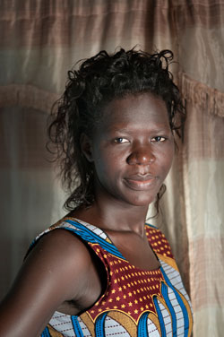 Pamela Anena at her home in Gulu