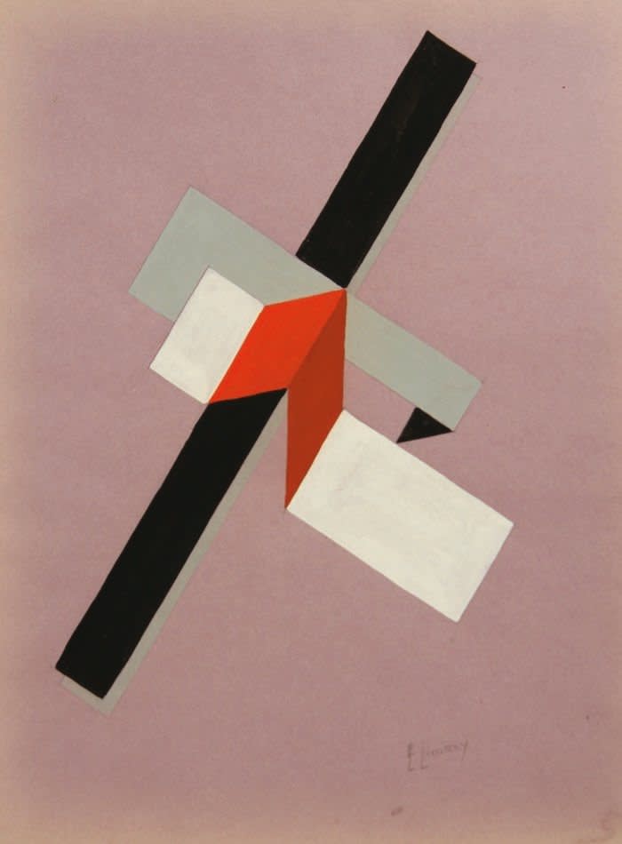 Proun, ca 1923. Private Collection. Artist : Lissitzky, El (1890-1941). (Photo by Fine Art Images/Heritage Images/Getty Images)