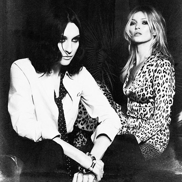 Susie Cave and Kate Moss for Equipment