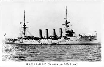 HMS Hampshire at sea in 1903