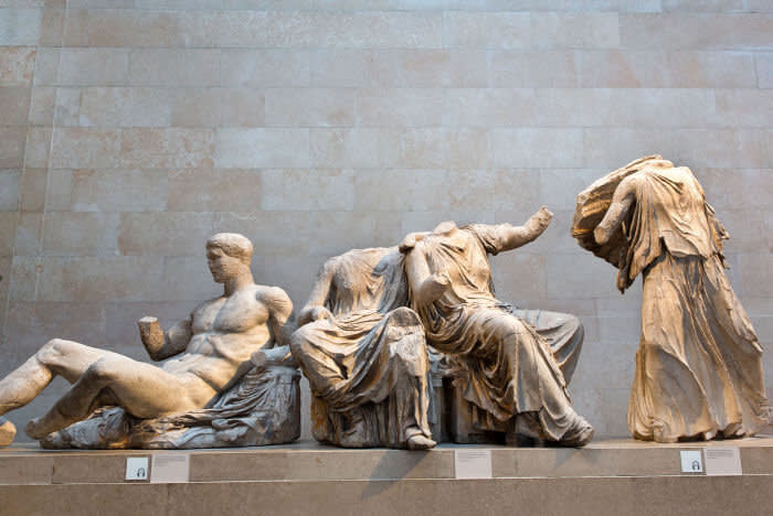 D309WG The Elgin Marbles in the British Museum, London,. Image shot 2013. Exact date unknown.