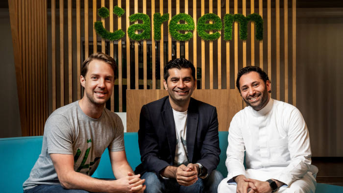 Careem co-founders Magnus Olsson, Mudassir Sheikha and Abdulla Elyas (Handout).