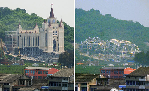 The demolition of the Sanjiang church in Wenzhou on April 28 marked the start of a state campaign to rein in the rise of Christianity. This has included harassment, detentions, removing crosses and destroying churches in Wenzhou and throughout Zhejiang Province