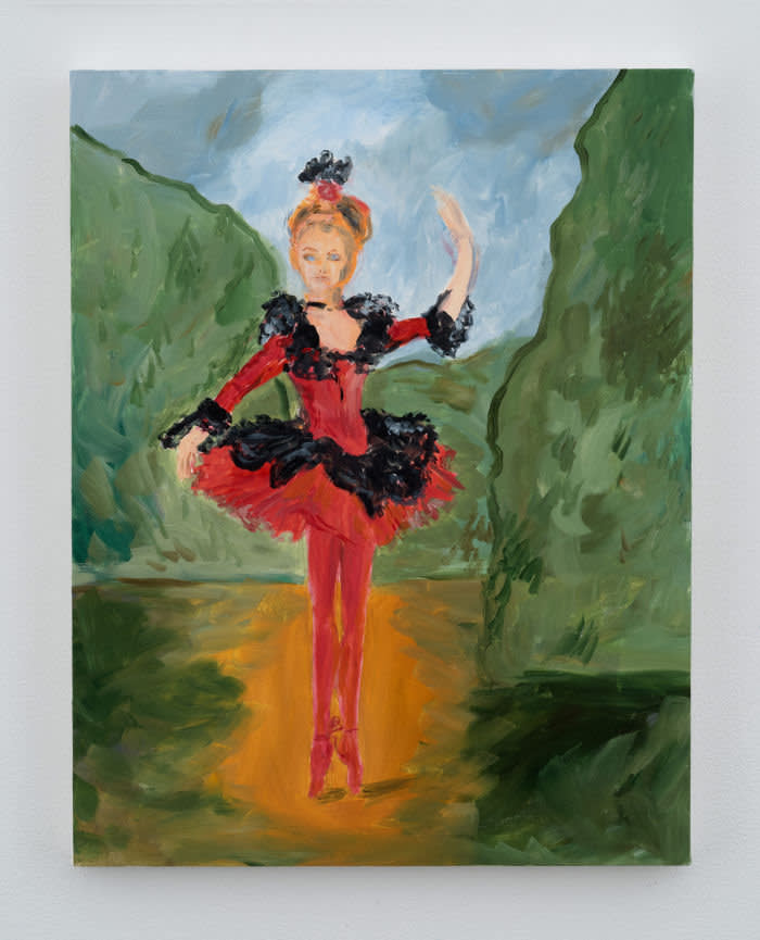  ‘Spanish dancer at the Paris Opera, 1872’ (2019), a painting by Karen Kilmnik shown by 303 Gallery in Artmonte-carlo’s catalogue