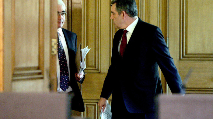 Alistair Darling and Gordon Brown