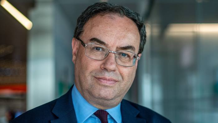 Andrew Bailey, chief executive officer of Financial Conduct Authority, poses for a photograph ahead of a Bloomberg Television interview in London, U.K., on Tuesday, April 23, 2019. The Bank of England needs to do more to meet its diversity targets for senior roles, according to minutes from its February Court of Directors meeting. Photographer: Chris J. Ratcliffe/Bloomberg