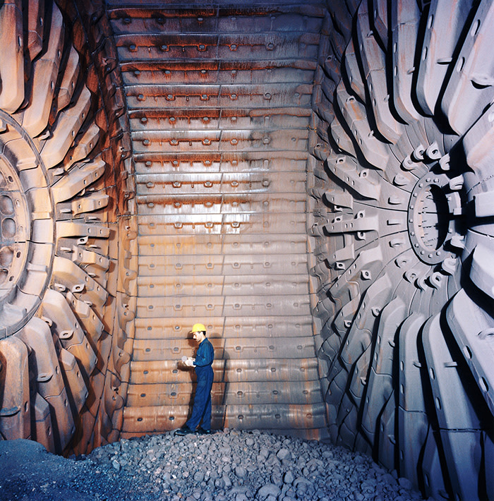 A ThyssenKrupp grinder used in cement production