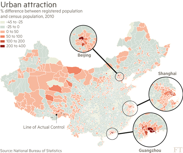 China migration map