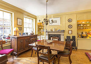 Dining room of a four-bedroom house in Wilkes Street, £2.49m