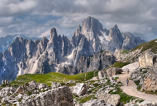 The peaks of the Cadini di Misurina near Cortina d’Ampezzo