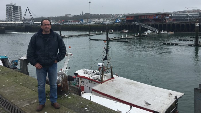 Stéphane Pinto, a fisherman from the town. Boulogne Quai Gambetta, a port where boats arrive and the fish is immediately loaded up onto the markets on the quay. Boulogne Fish Market CREDIT - Paul McClean