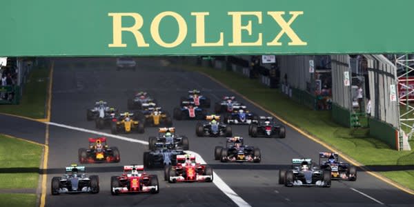 The start of the 2016 Formula 1 Rolex Australian Grand Prix