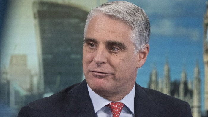 Andrea Orcel, investment bank president of UBS Group AG, gestures as he speaks during a Bloomberg Television interview in London, U.K., on Friday, Dec. 8, 2017. Orcel, the head of UBS Group AG’s investment bank, said he expects 2018 to be another challenging year for securities firms as the low volatility that has eroded trading income and fees persist. Photographer: Jason Alden/Bloomberg