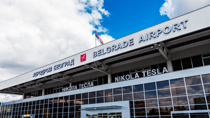 BELGRADE, SERBIA - MAY 14: Belgrade Nikola Tesla Airport on May, 14, 2013, Belgrade, Serbia. Aerodrom Nikola Tesla is the primary international airport serving Belgrade, Serbia.; Shutterstock ID 141389107; Department: -; Job/Project: -; Employee Name: -