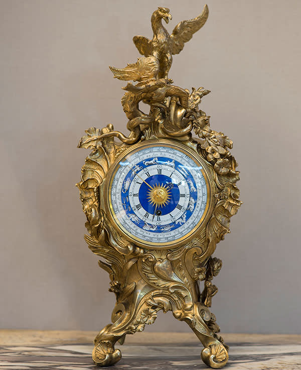 Rococo clock, found by Hurst and now owned by the V&A