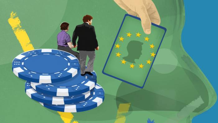 Illustration of EU green card